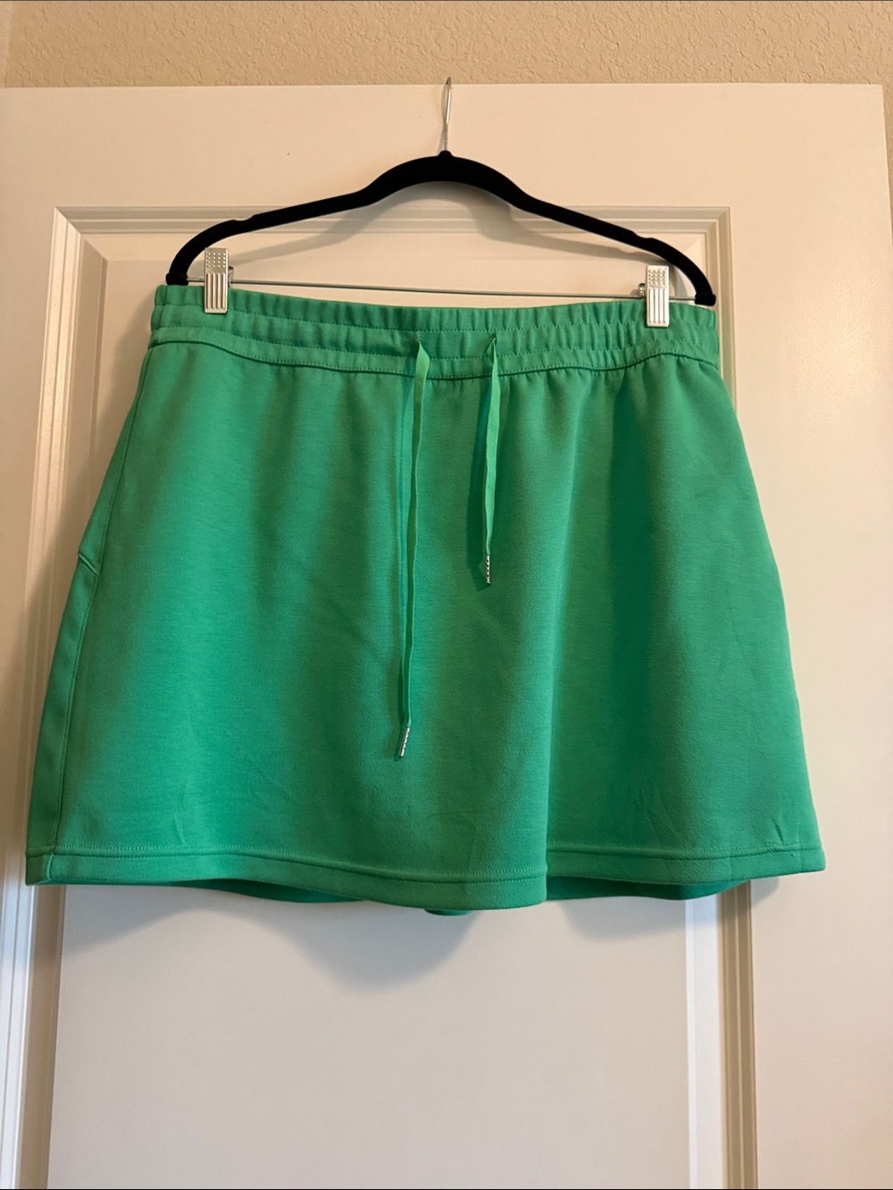 Discount Divas Drawstring Skort in Bright Green- Scuba fabric!